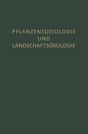 Pflanzensoziologie und Landschaftsökologie de R. Tüxen