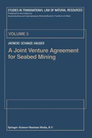 A Joint Venture Agreement for Seabed Mining de G. Jaenicke