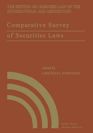 Comparative Survey of Securities Laws: A review of the securities and related laws of fourteen nations de International Bar Association Staff