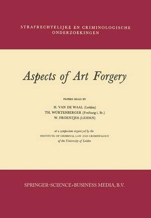 Aspects of Art Forgery de H. van de Waal