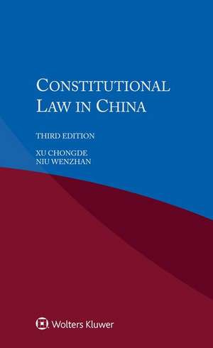 Constitutional Law in China de Xu Chongde