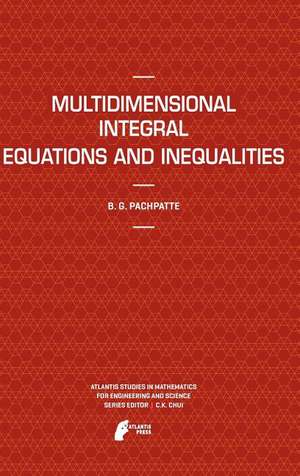 Multidimensional Integral Equations and Inequalities de B.G. Pachpatte