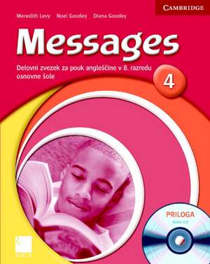 Messages 4 Workbook with Audio CD Slovenian Edition de Meredith Levy