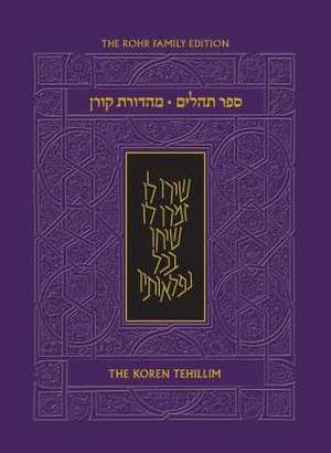 Koren Tehillim de Ltd. Koren Publishers Jerusalem