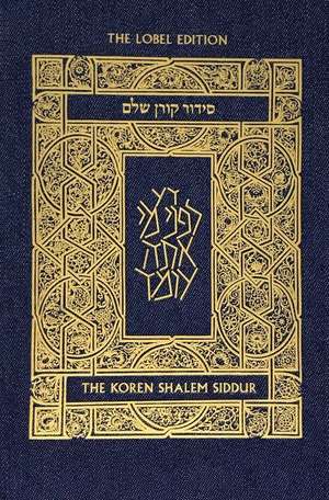 Koren Shalem Siddur with Tabs, Compact, Denim de Koren Publishers