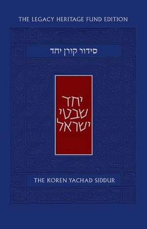 The Koren Yachad Siddur de Koren Publishers