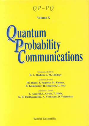 Quantum Probability Communications: Volume X de J. M. Lindsey