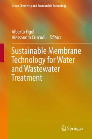 Sustainable Membrane Technology for Water and Wastewater Treatment de Alberto Figoli