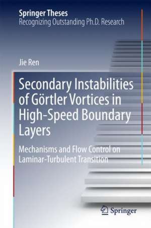 Secondary Instabilities of Görtler Vortices in High-Speed Boundary Layers: Mechanisms and Flow Control on Laminar-Turbulent Transition de Jie Ren