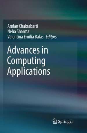 Advances in Computing Applications de Amlan Chakrabarti