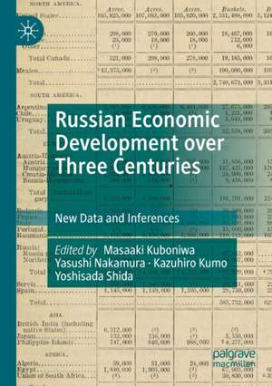 Russian Economic Development over Three Centuries: New Data and Inferences de Masaaki Kuboniwa