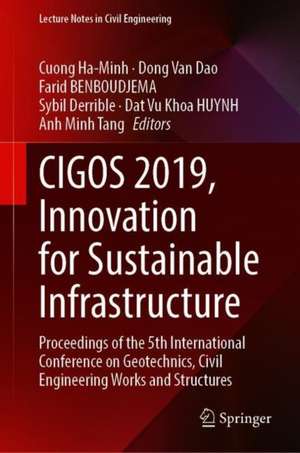 CIGOS 2019, Innovation for Sustainable Infrastructure: Proceedings of the 5th International Conference on Geotechnics, Civil Engineering Works and Structures de Cuong Ha-Minh