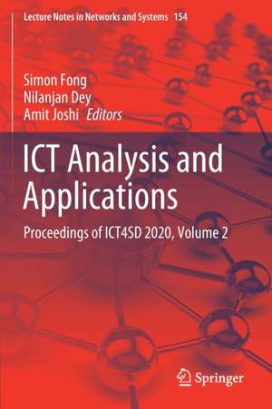 ICT Analysis and Applications: Proceedings of ICT4SD 2020, Volume 2 de Simon Fong