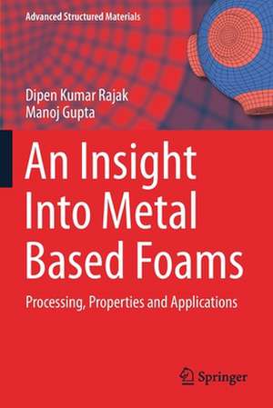 An Insight Into Metal Based Foams: Processing, Properties and Applications de Dipen Kumar Rajak