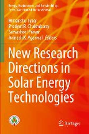 New Research Directions in Solar Energy Technologies de Himanshu Tyagi