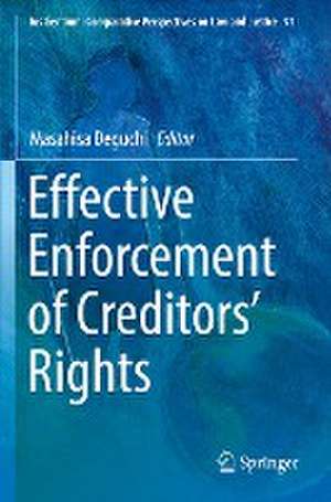 Effective Enforcement of Creditors’ Rights de Masahisa Deguchi