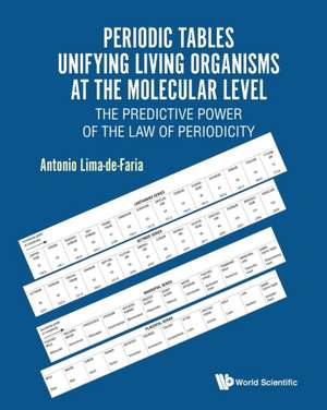 PERIODIC TABLES UNIFYING LIVING ORGANISMS AT MOLECULAR LEVEL de Antonio Lima-De-Faria