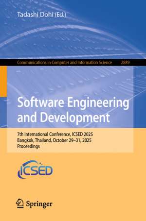 Software Engineering and Development de Tadashi Dohi