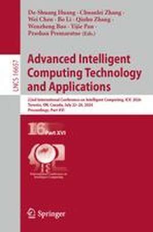 Advanced Intelligent Computing Technology and Applications de De-Shuang Huang