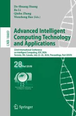 Advanced Intelligent Computing Technology and Applications de De-Shuang Huang