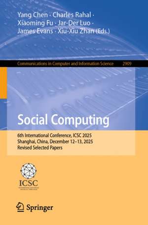 Social Computing de Yang Chen
