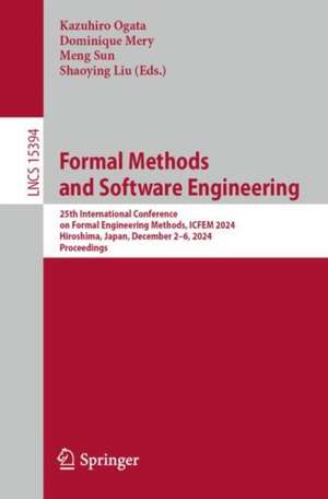 Formal Methods and Software Engineering de Kazuhiro Ogata