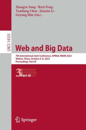 Web and Big Data de Xiangyu Song