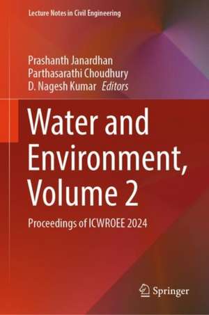 Water and Environment, Volume 2 de Prashanth Janardhan