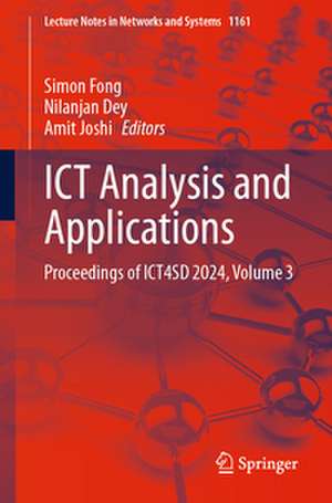ICT Analysis and Applications de Simon Fong