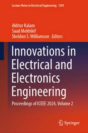 Innovations in Electrical and Electronics Engineering de Akhtar Kalam