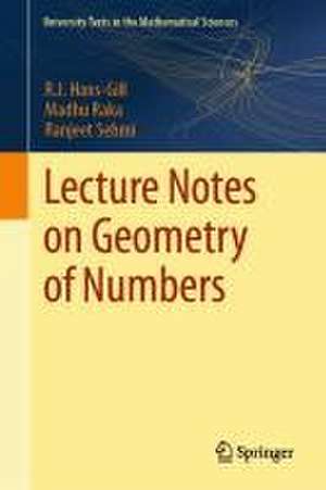 Lecture Notes on Geometry of Numbers de R. J. Hans-Gill