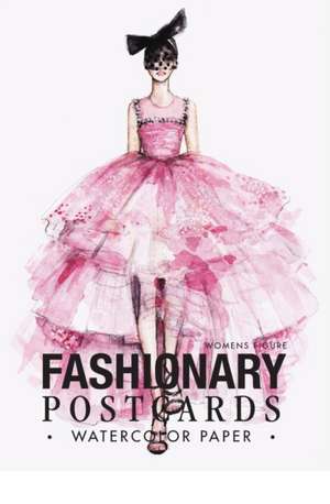 Fashionary Watercolor Postcards Book Women de Fashionary