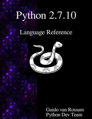 Python 2.7.10 Language Reference de Guido Van Rossum