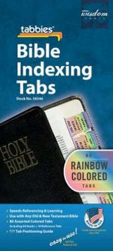 Rainbow Bible Indexing Tabs Old & New Testament de Tabbies