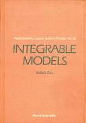 Integrable Models de Ashok Das