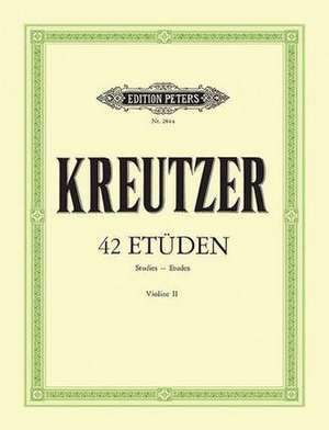 2nd Violin Accompaniment by F. Hermann to 42 Caprices for Violin Solo de Rodolphe Kreutzer