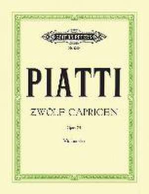 12 Caprices Op. 25 for Cello de Alfredo Piatti