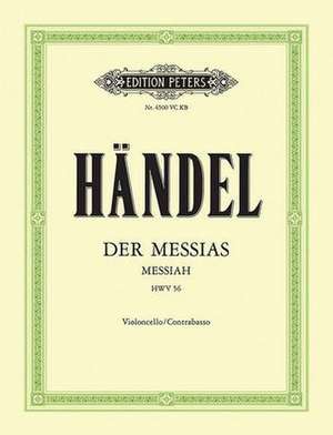 Der Messias / Messiah Hwv 56 (Violoncello and Doublebass Part) de George Frideric Handel