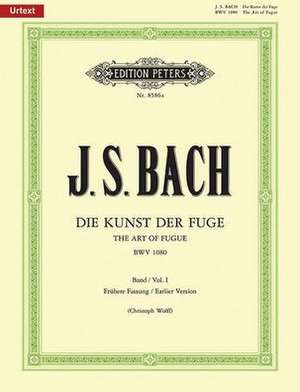 The Art of Fugue Bwv 1080 -- Earlier Version de Johann Sebastian Bach