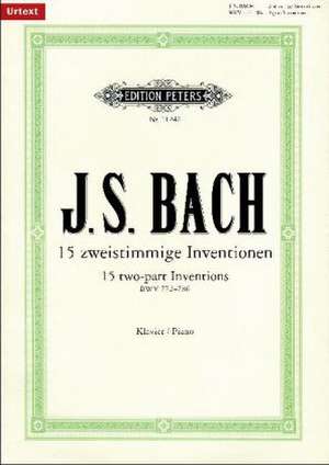 15 zweistimmige Inventionen de Johann Sebastian Bach