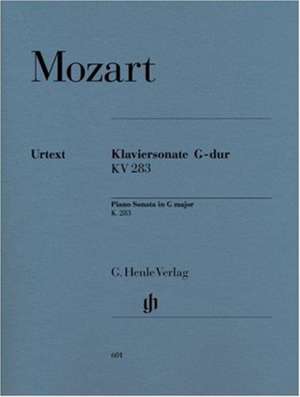 Mozart, Wolfgang Amadeus - Klaviersonate G-dur KV 283 (189h) de Wolfgang Amadeus Mozart