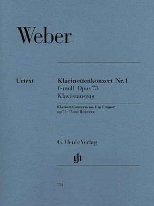 Klarinettenkonzert Nr. 1 f-moll op. 73 de Carl Maria von Weber