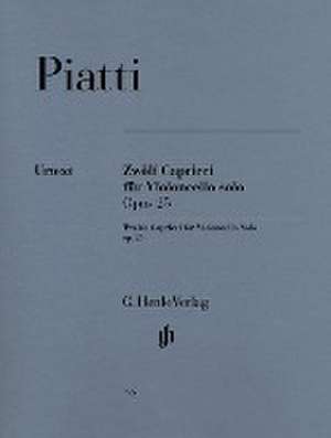 Piatti, Alfredo - 12 Capricci op. 25 für Violoncello solo de Alfredo Piatti