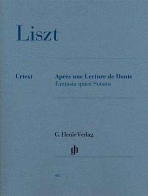 Liszt, Franz - Après une Lecture du Dante - Fantasia quasi Sonata de Franz Liszt