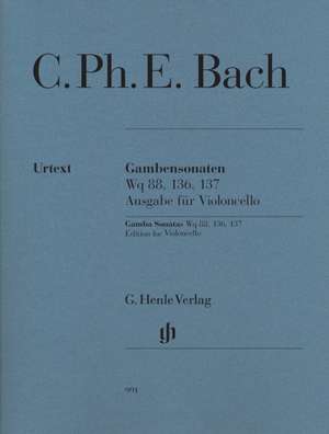 Gambensonaten Wq 88, 136, 137 de Carl Philipp Emanuel Bach