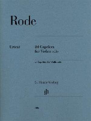 24 Caprices für Violine solo de Pierre Rode