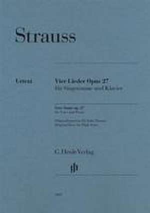 Richard Strauss - Vier Lieder op. 27 de Richard Strauss