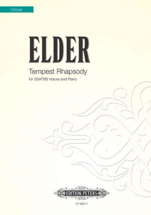 Tempest Rhapsody for Ssatbb Choir and Piano de Daniel Elder