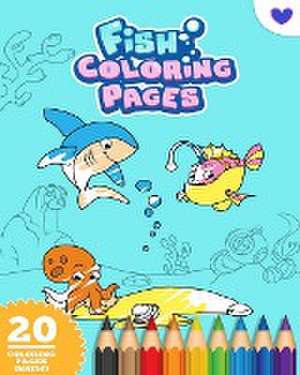 Fish Coloring Book For Kids Ages 4-10 de Fun Printing Press