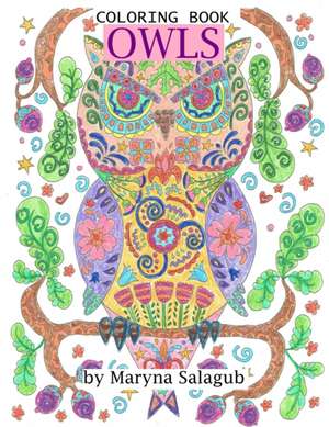 Owls coloring book de Maryna Salagub